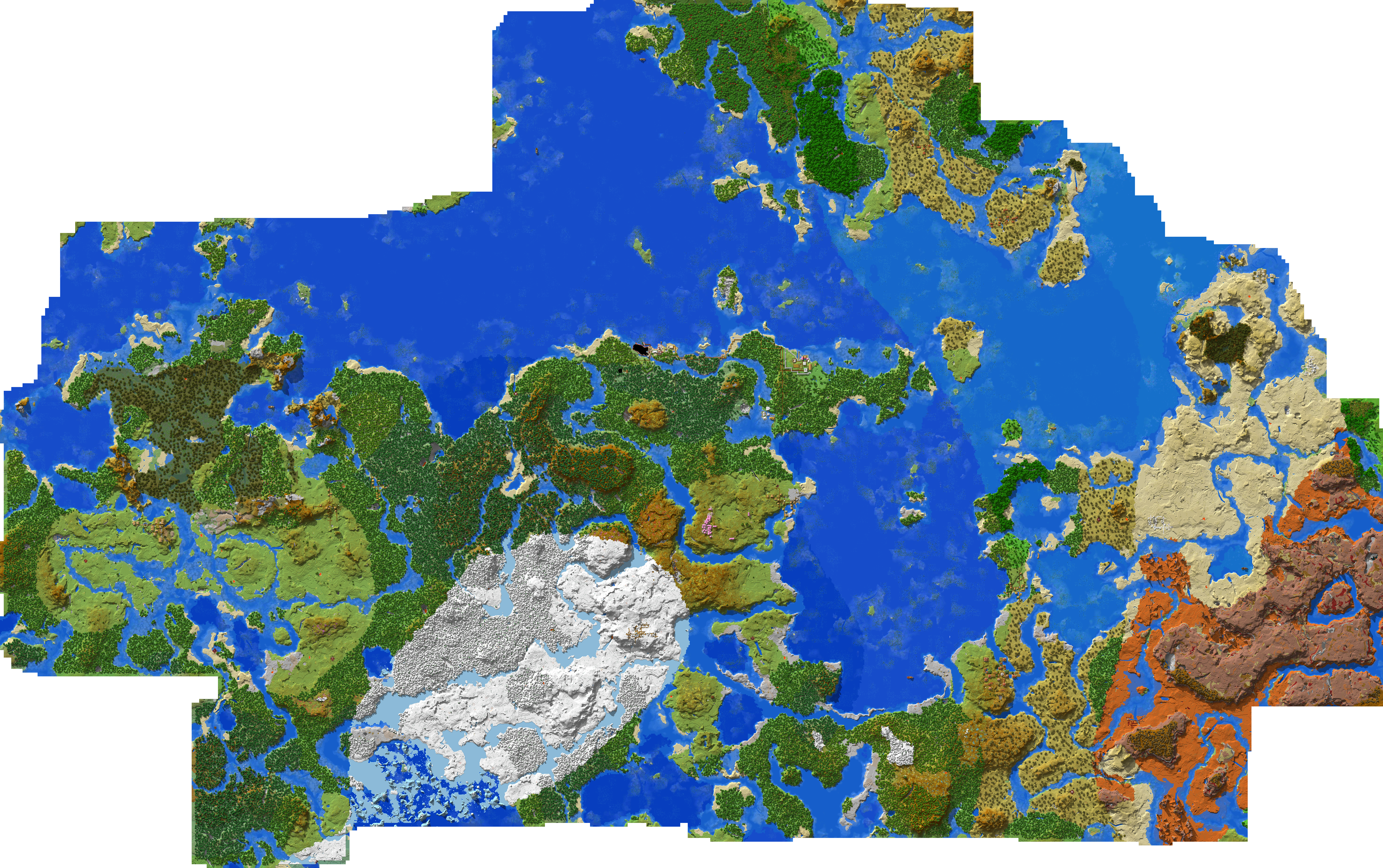 Карта мира Minestates